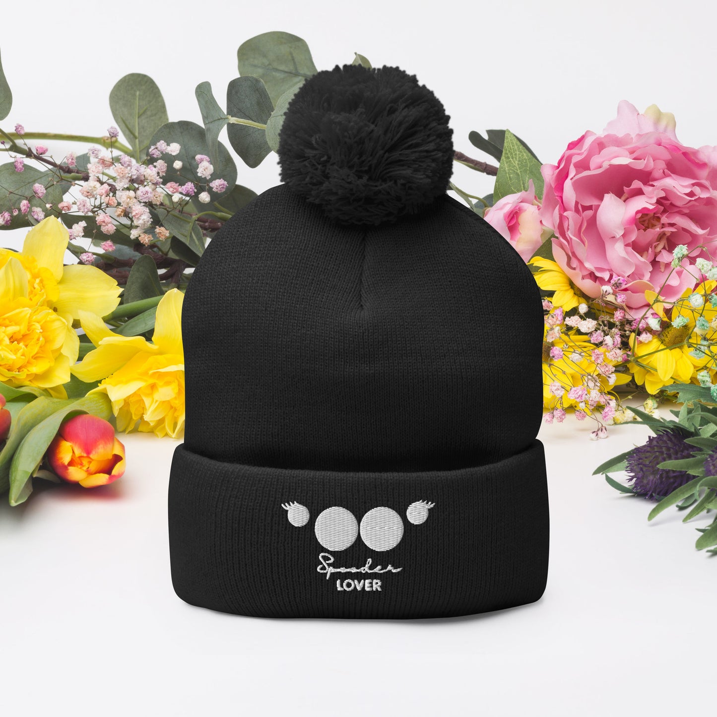 Spooder Lover Pom-Pom Beanie